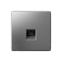 Розетка компьютерная без рамки Systeme Electric ArtGallery  1-м. RJ45 CAT 6А сталь картинка